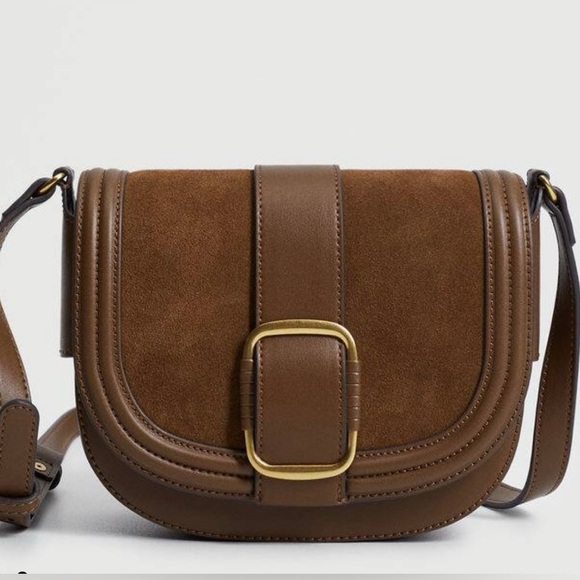 Mango Handbags - Mango Bucket Leather Bag